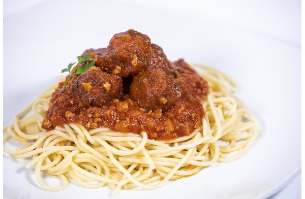 ▷ Espaguetis a la boloñesa con albondigas de pollo | ¡PIDE YA!