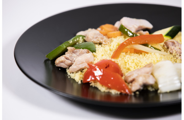 Cuscus de pollo y verduras