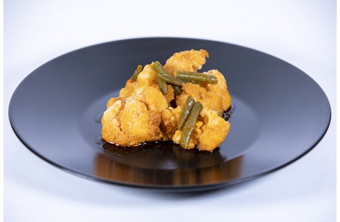 ▷ Coliflor y judías verdes al ajo | Hortelana del Sur