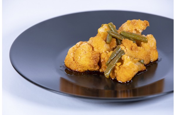 ▷ Coliflor y judías verdes al ajo | Hortelana del Sur