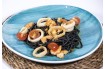 ▷ Espaguetis al Nero di Sepia con gambas y calamares